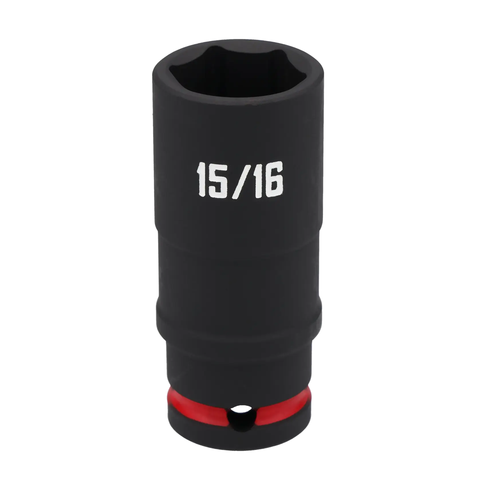 A black Craftsman 15/16 inch socket tool with white lettering and a red ring near the base, shown against a white background.