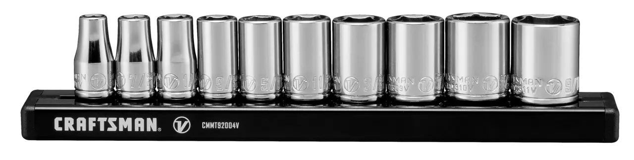 V-Series™ 1/4 in. Drive, SAE 6-Point Socket Set (10 pc.)