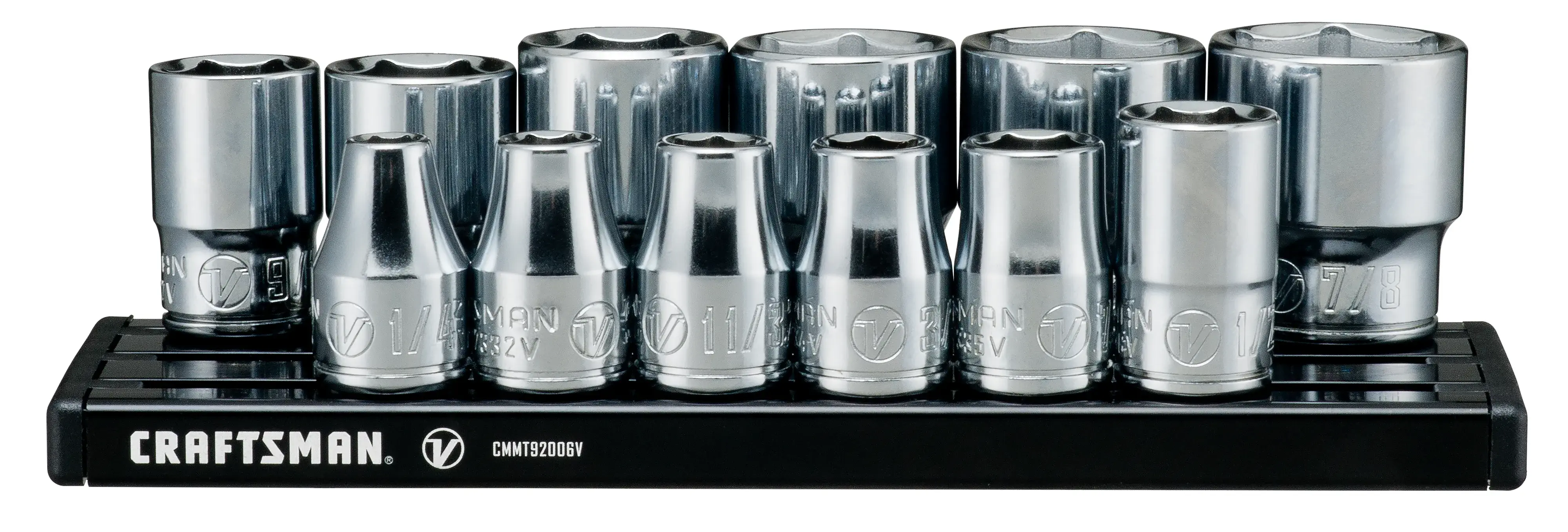 View of CRAFTSMAN Sockets: 6-Point on white background