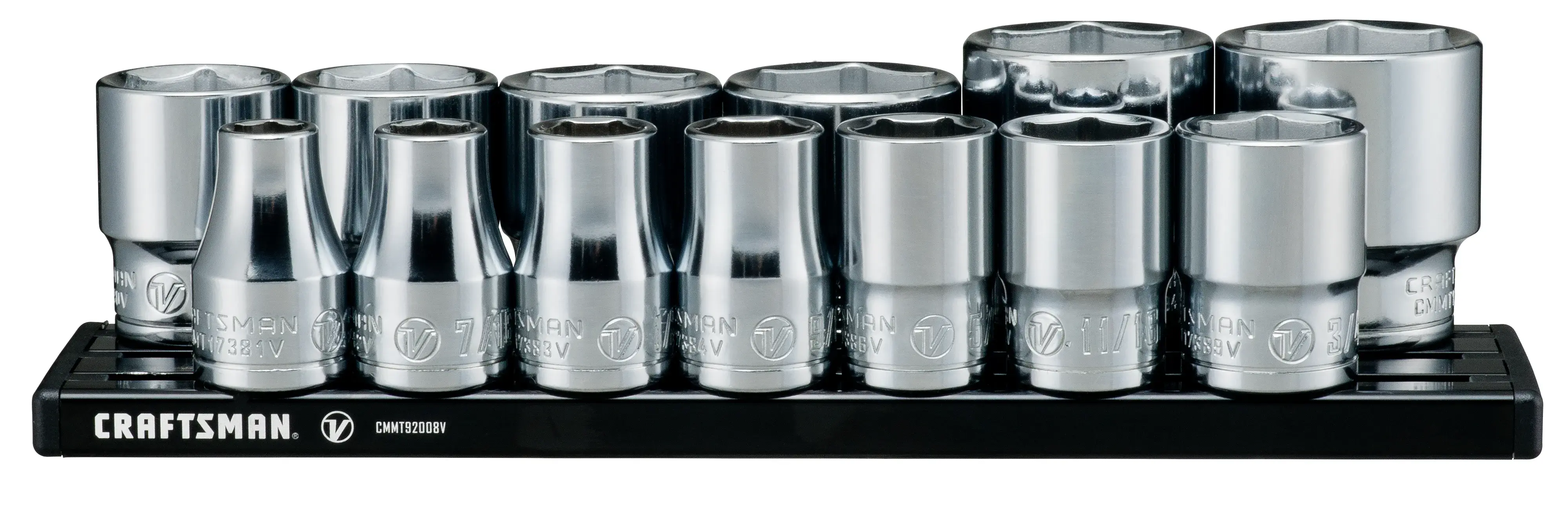 View of CRAFTSMAN Sockets: 6-Point on white background