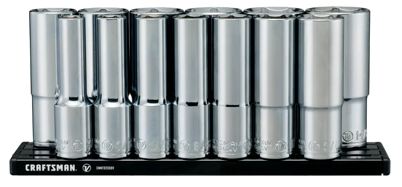 V-Series™ 1/2 in Drive SAE Deep 6-Point Socket Set (13 pc)