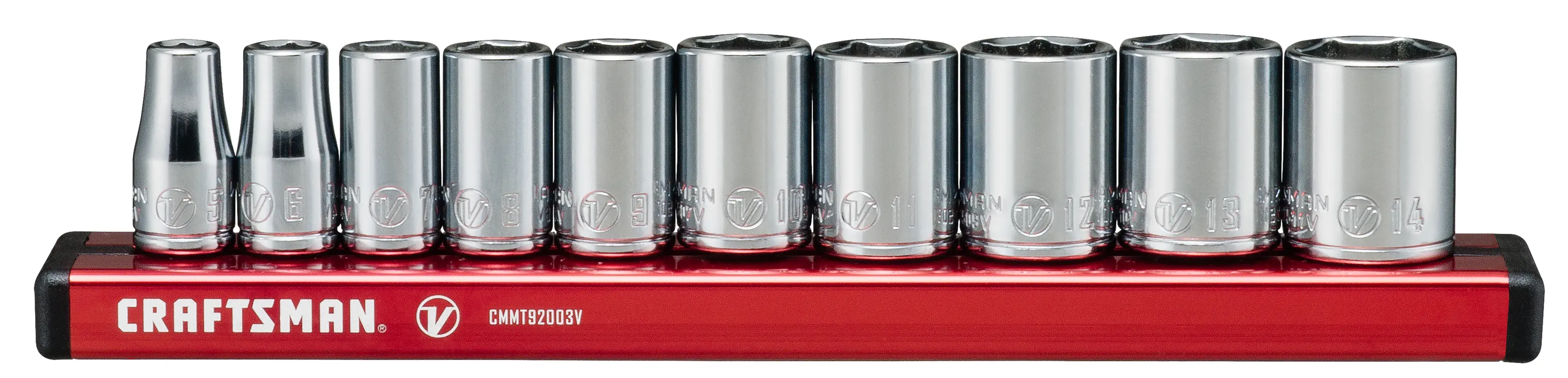 View of CRAFTSMAN Sockets: 6-Point on white background