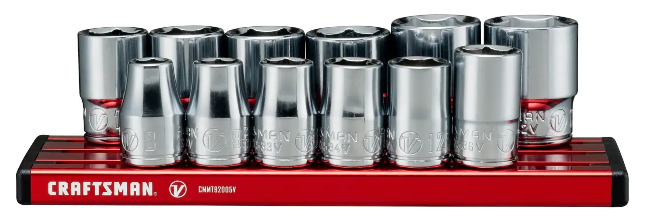 V-Series™ 3/8 in Drive Metric 6-Point Socket Set (12 pc)