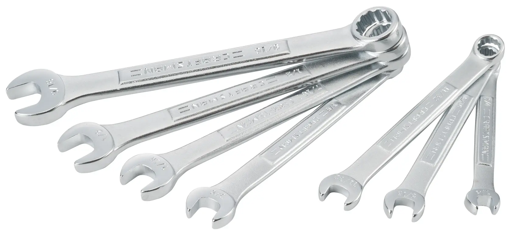 S A E 12 p t 7 piece wrench set.