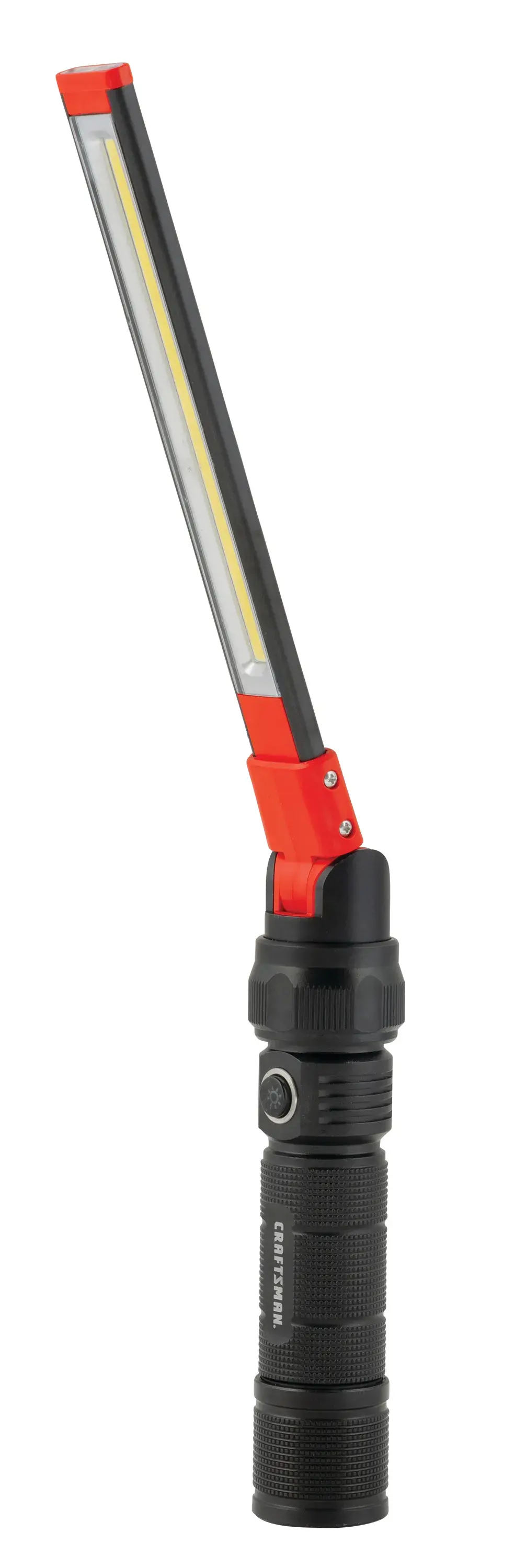 Right profile of automotive 280 lumen l e d articulating work light.