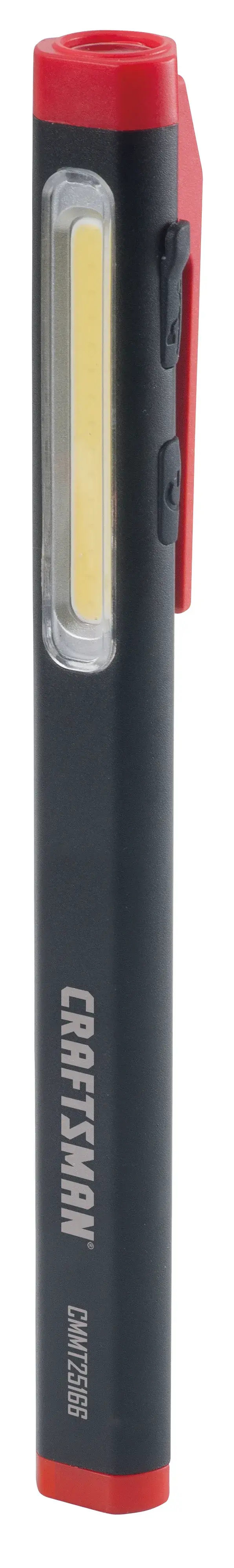 Rechargeable Aluminum Pen Light on white background