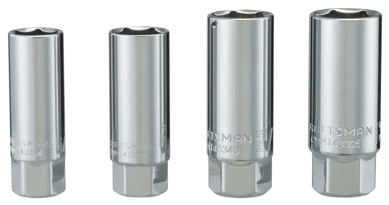 3/8-in Drive Standard (SAE) And Metric Spark Plug Socket Set (4-Piece)