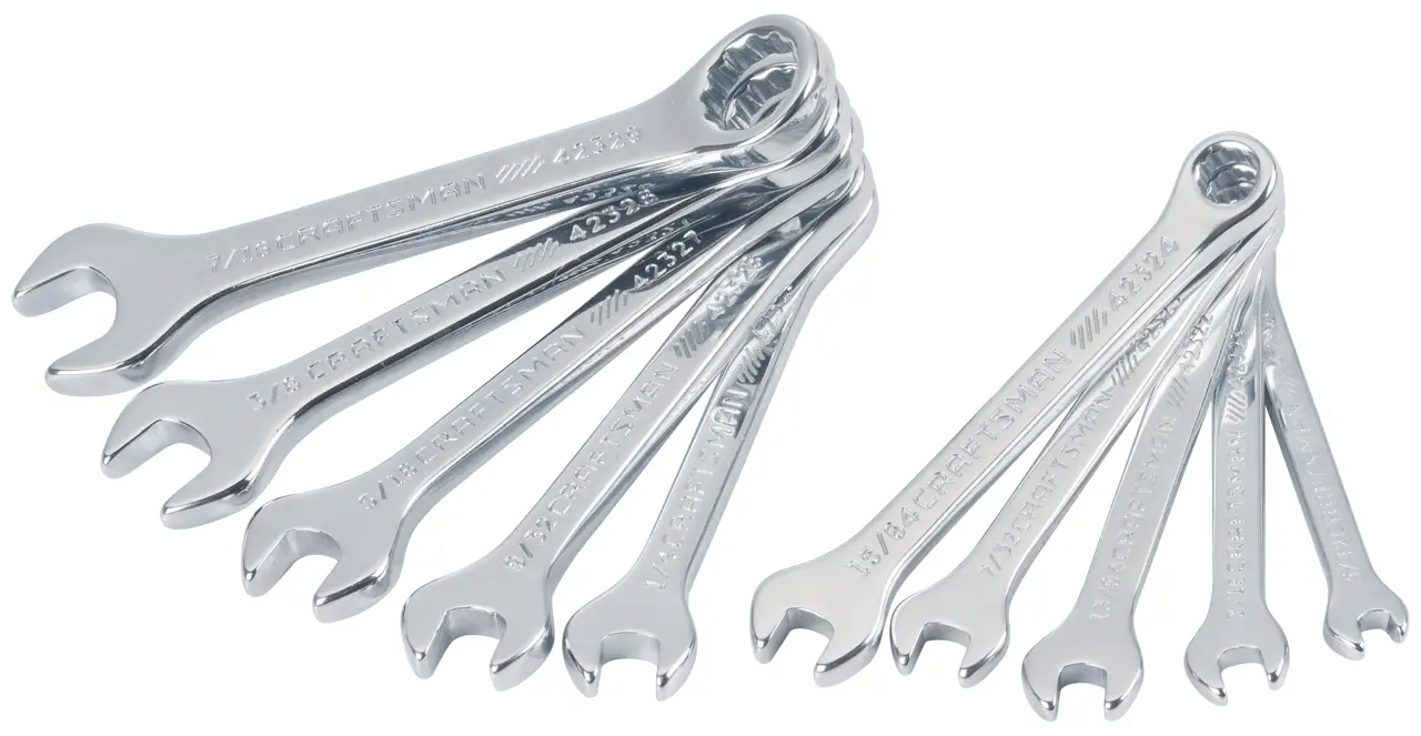 View of CRAFTSMAN Wrenches: Combination on white background