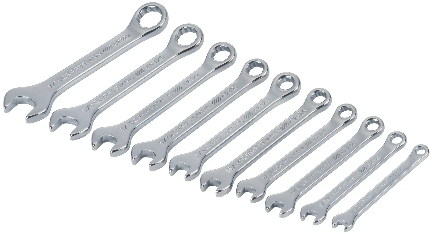 View of CRAFTSMAN Wrenches: Combination on white background