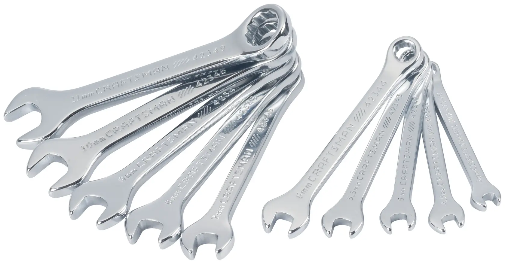 View of CRAFTSMAN Wrenches: Combination on white background