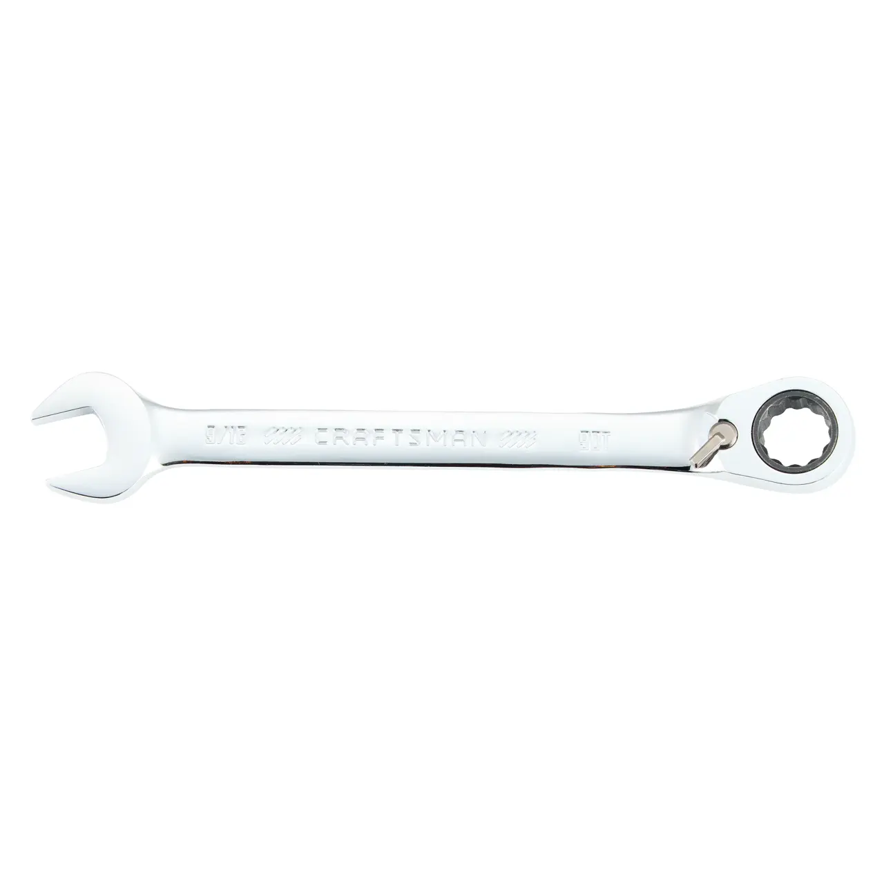 9-16-in 72 Tooth 12 Point SAE Reversible Ratcheting Wrench