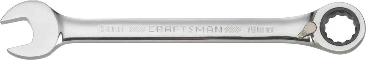 19mm 72 Tooth 12 Point Metric Reversible Ratcheting Wrench