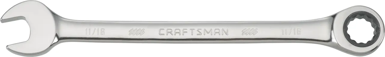11/16-in 72 Tooth 12 Point SAE Ratcheting Wrench