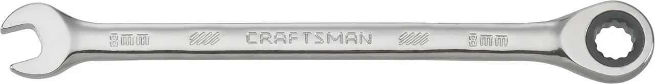 8mm 72 Tooth 12 Point Metric Ratcheting Wrench