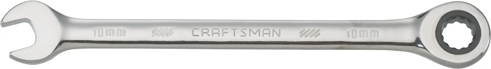 thumbnail image 2 of US PRO Tools 3571 10mm Ratchet Spanner Wrench – 72 Teeth, Metric, Open & Ring Ends 2 of 5