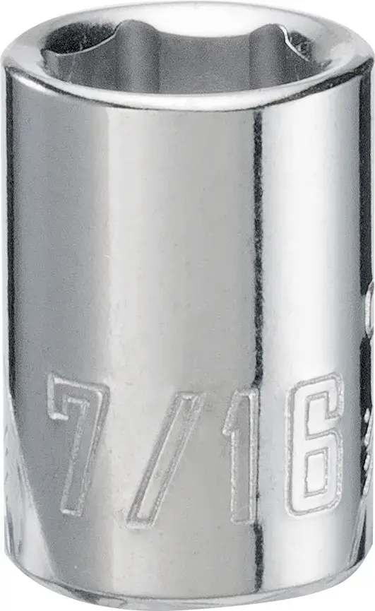 3.8-in Drive 7/16-in 6-Point Standard (SAE) Deep Socket