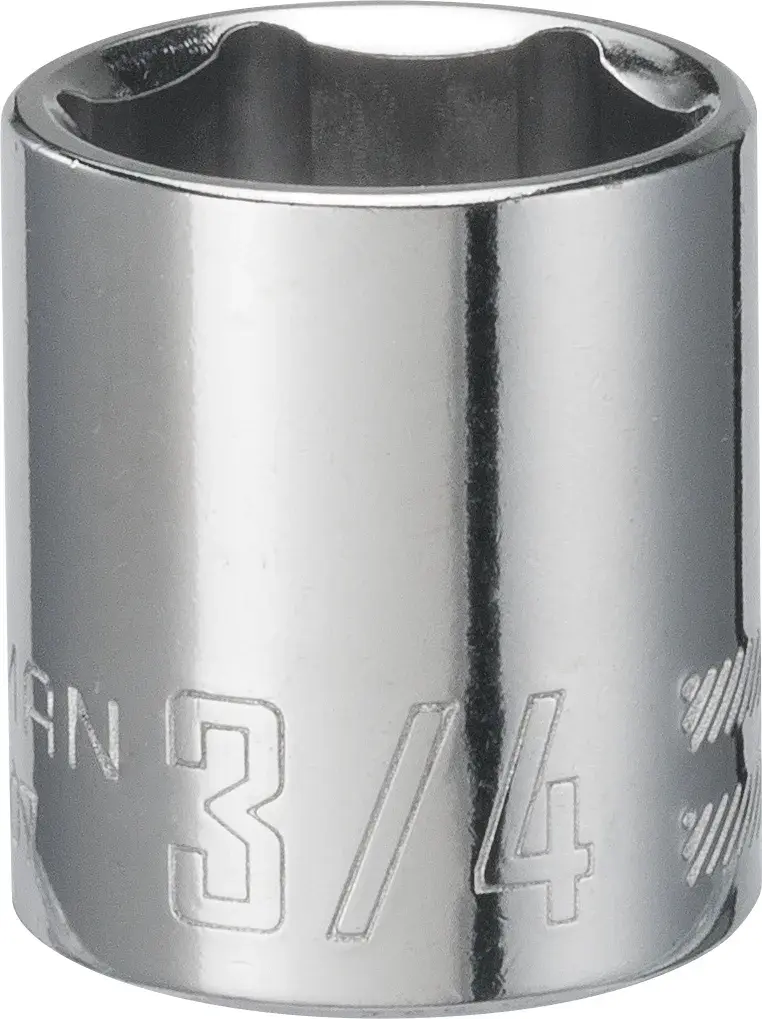 3/8-in Drive 3/4-in 6-Point Standard (SAE) Shallow Socket