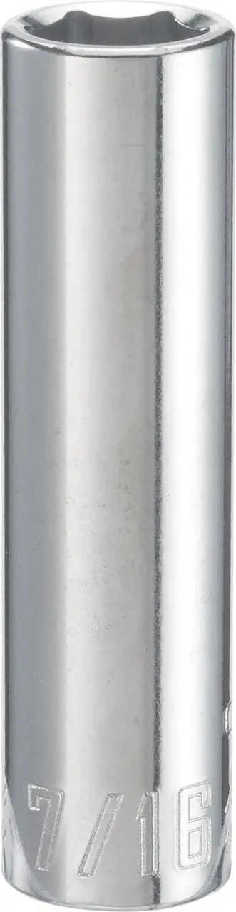 3/8-in Drive 7/16-in 6-Point Standard (SAE) Shallow Socket