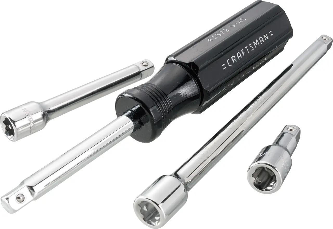 1/4-in Drive Socket Extension Bar Set (4-Piece)