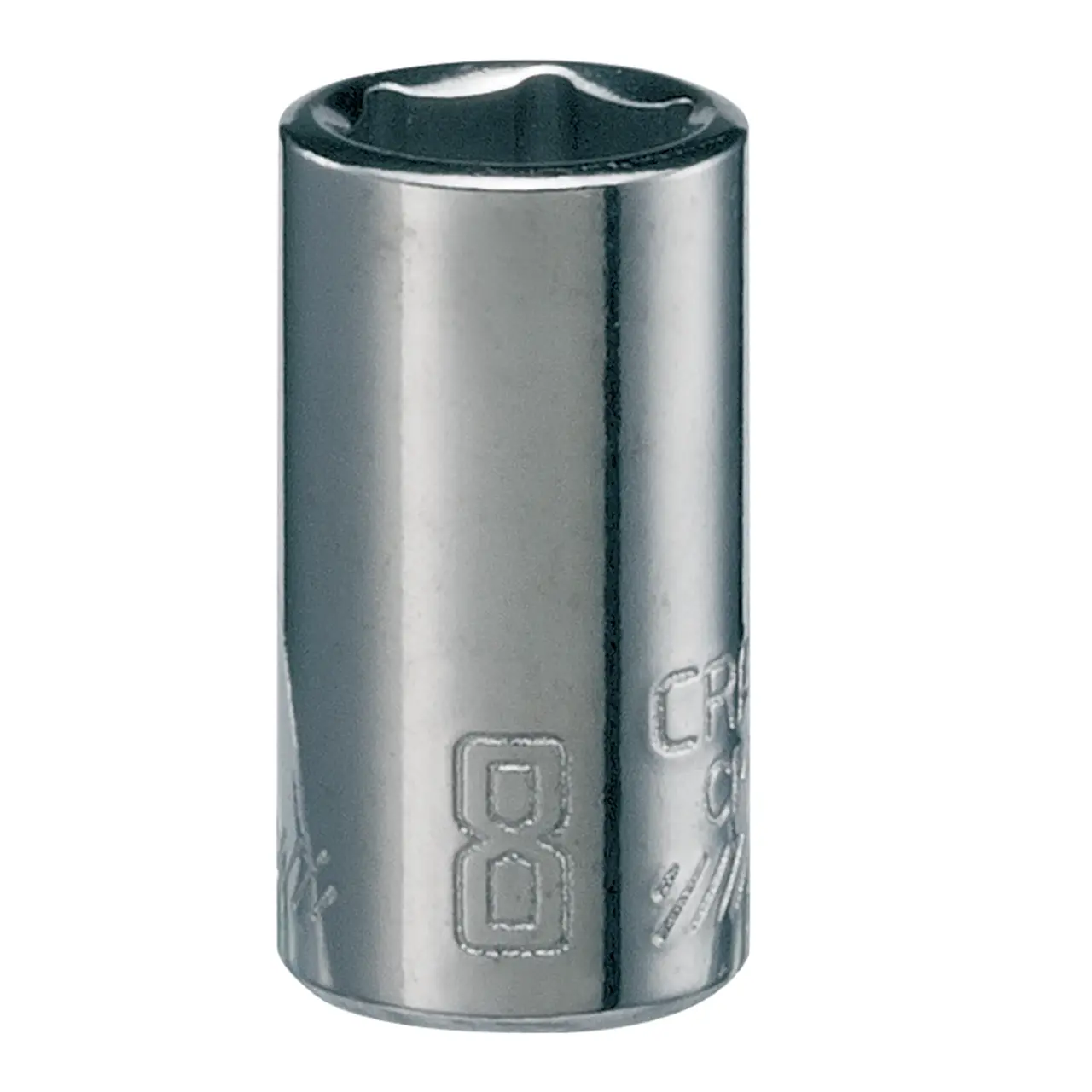 1/4-in Drive 8-mm 6-Point Metric Shallow Socket