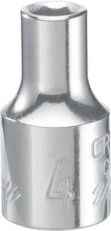 1/4-in Drive 4mm 6-Point Metric Shallow Socket