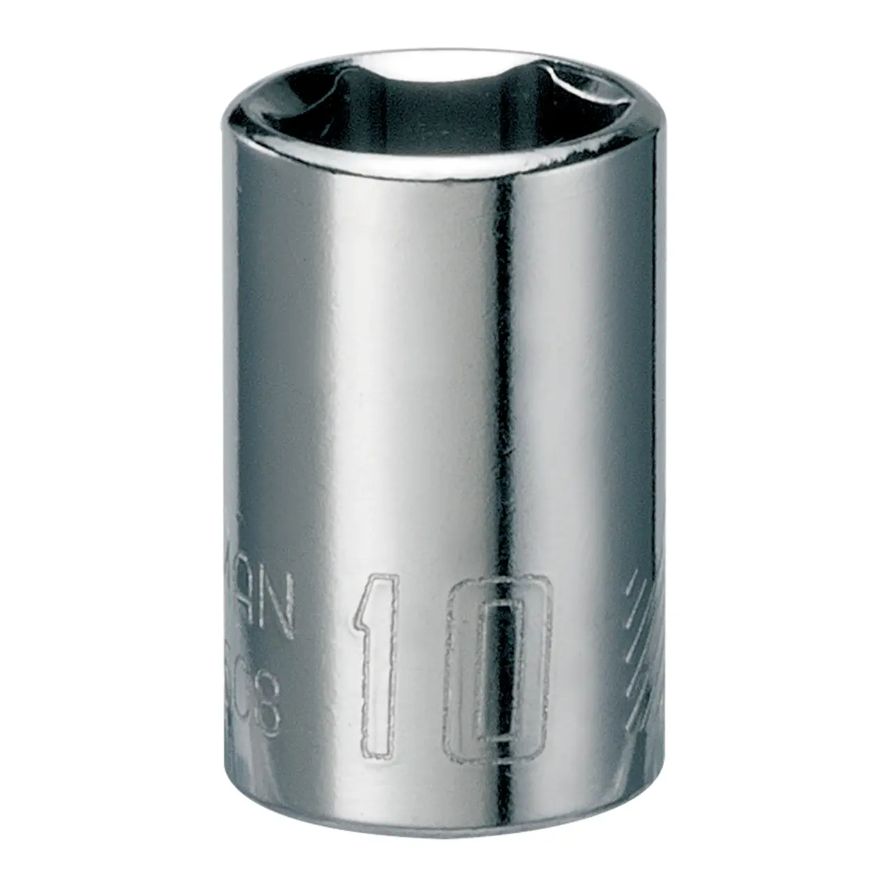 1/4-in Drive 10-mm 6-Point Metric Shallow Socket