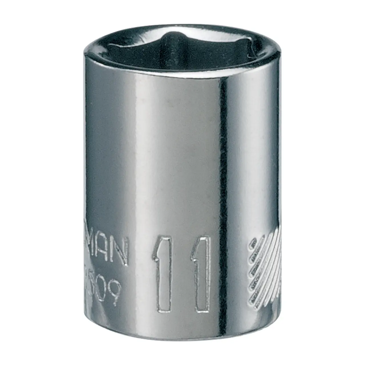 1/4-in Drive 11-mm 6-Point Metric Shallow Socket