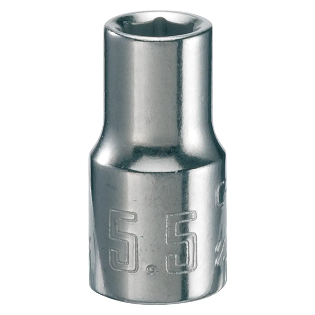 1/4-in Drive 5.5-mm 6-Point Metric Shallow Socket