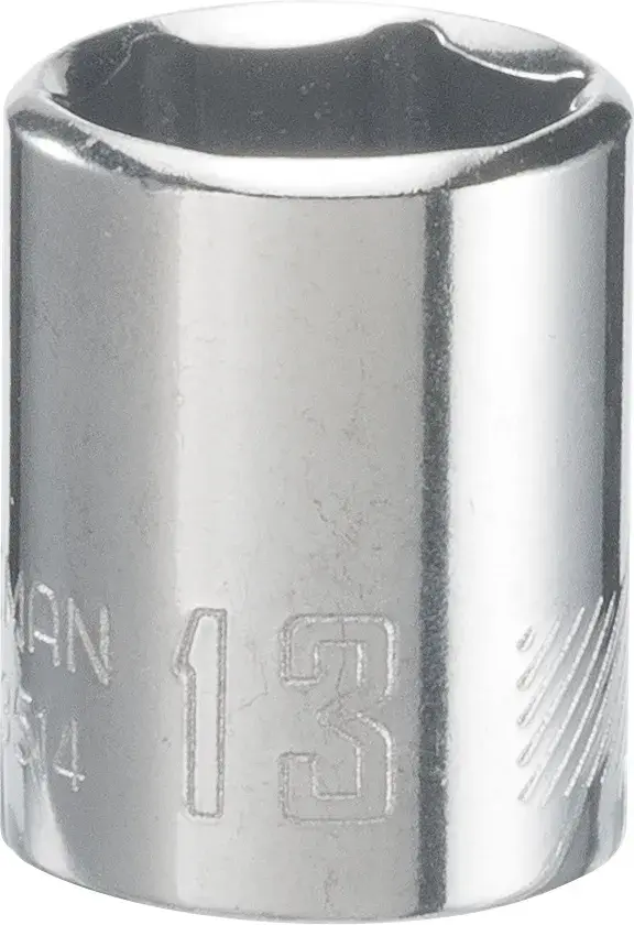 1/4-in Drive 13-mm 6-Point Metric Shallow Socket