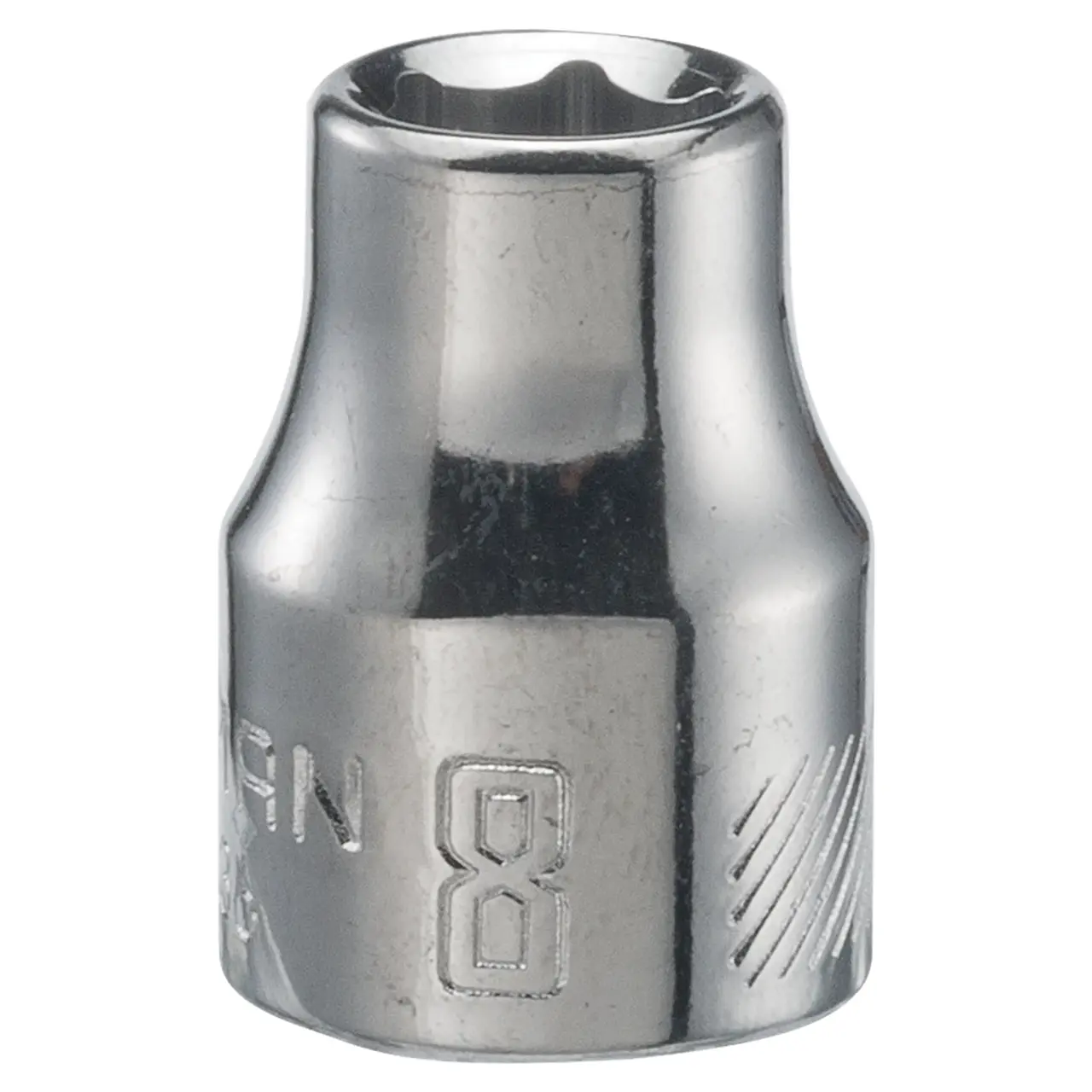 3/8-in Drive 8-mm 6-Point Metric Shallow Socket
