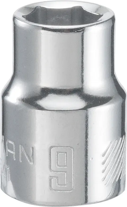 3/8-in Drive 9-mm 6-Point Metric Shallow Socket