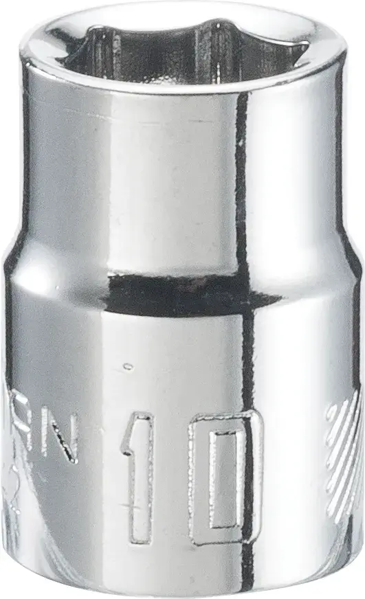 3/8-in Drive 10-mm 6-Point Metric Shallow Socket