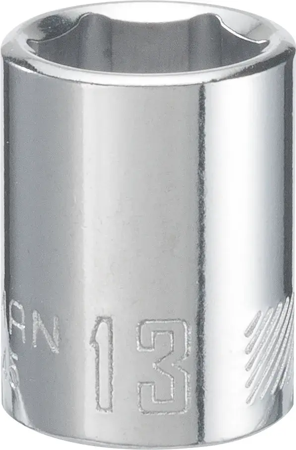 3/8-in Drive 13-mm 6-Point Metric Shallow Socket