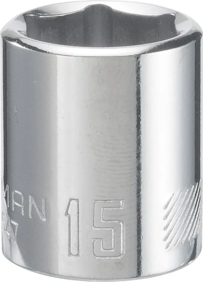 3/8-in Drive 15-mm 6-Point Metric Shallow Socket