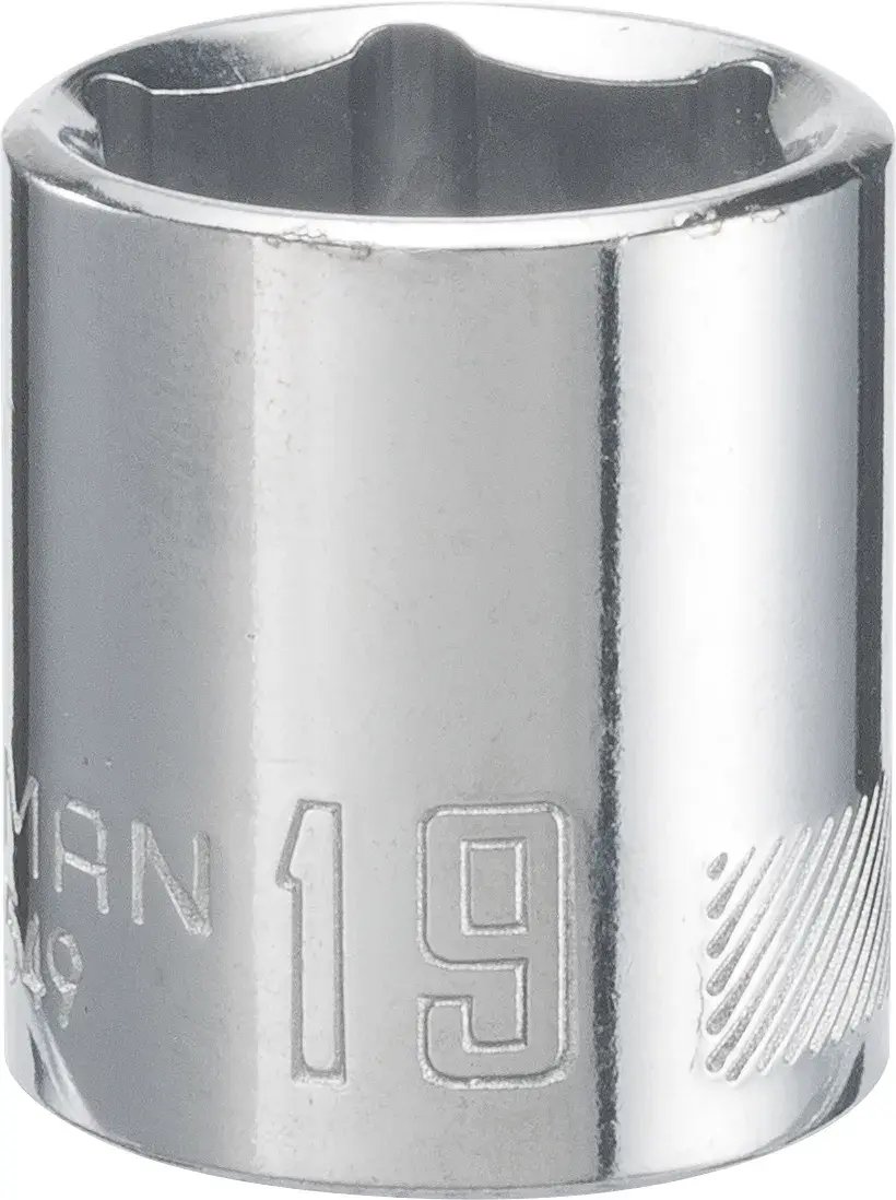3/8-in Drive 19-mm 6-Point Metric Shallow Socket