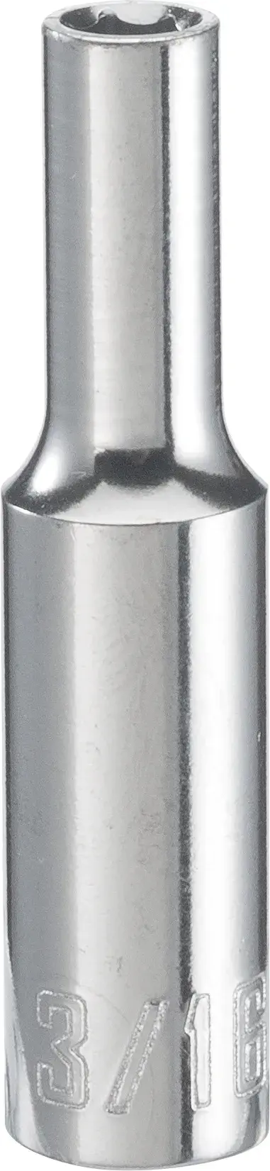 1/4-in Drive 3/16-in 6-Point Standard (SAE) Deep Socket