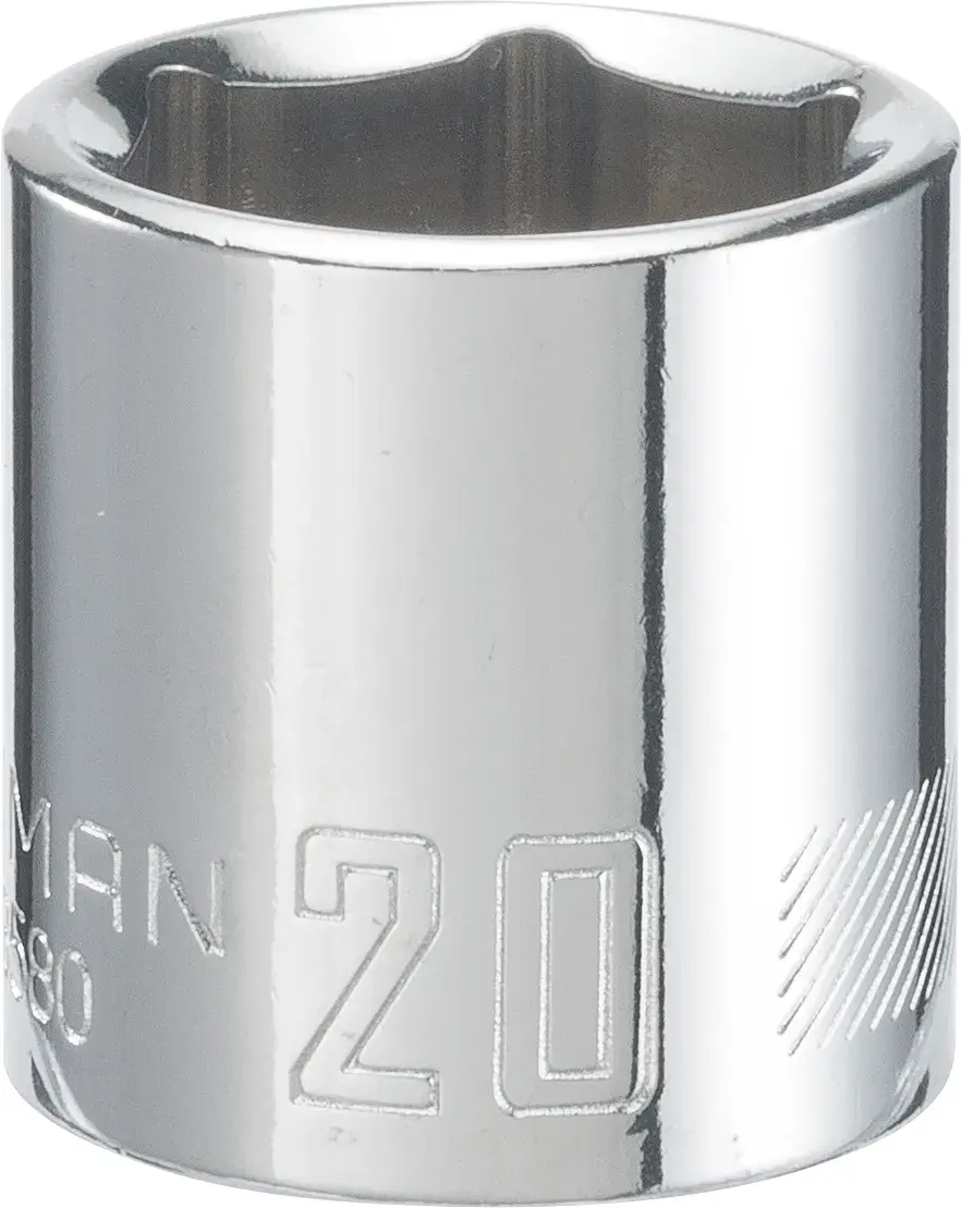 CRAFTSMAN® 3/8-Inch Drive 20mm 6-Point Metric Shallow Socket