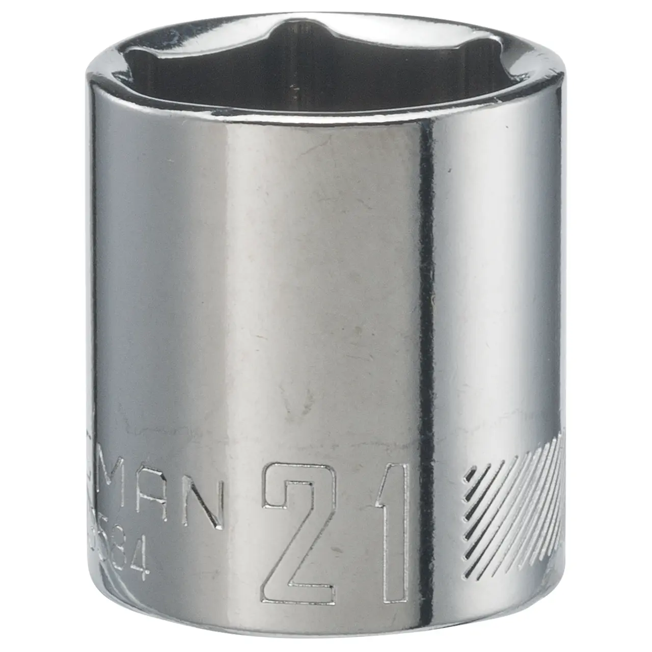3/8-in Drive 21-mm 6-Point Metric Shallow Socket