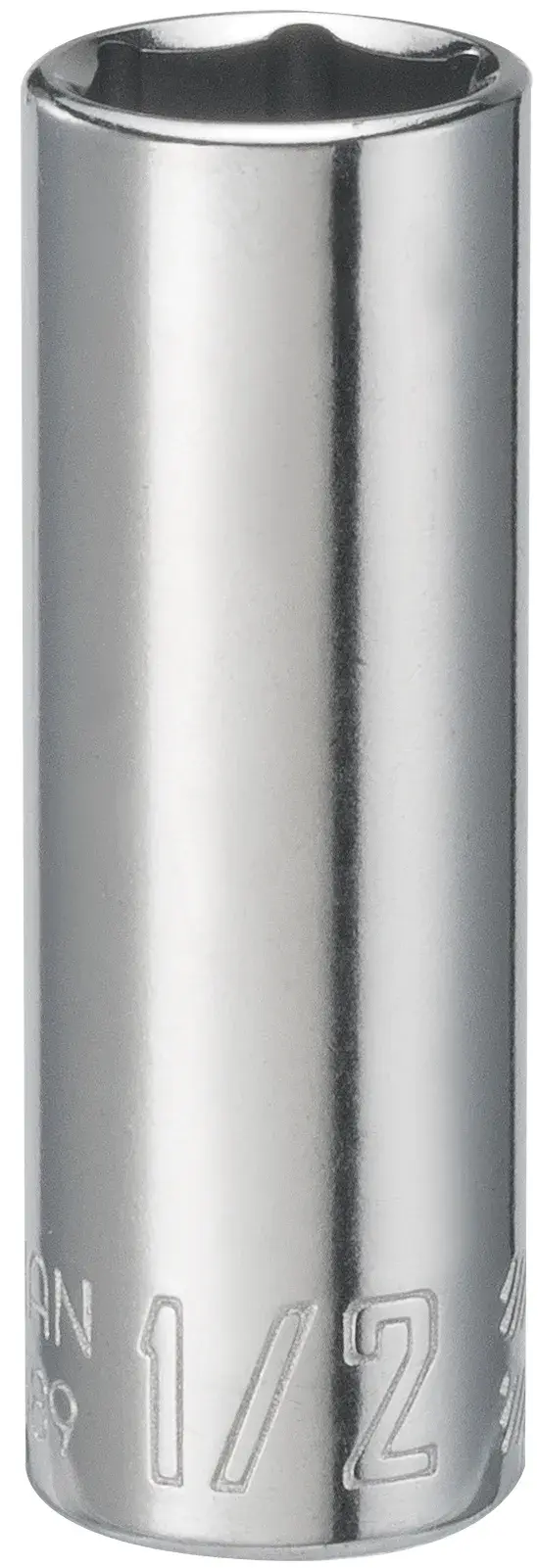 1/4-in Drive 1/2-in 6-Point Standard (SAE) Deep Socket