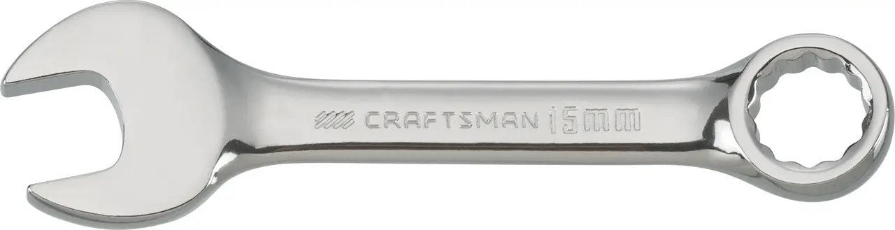 Short Metric Combination Wrench (15mm)