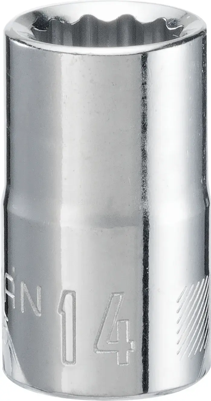 1/2-in Drive 14-mm 12-Point Metric Shallow Socket