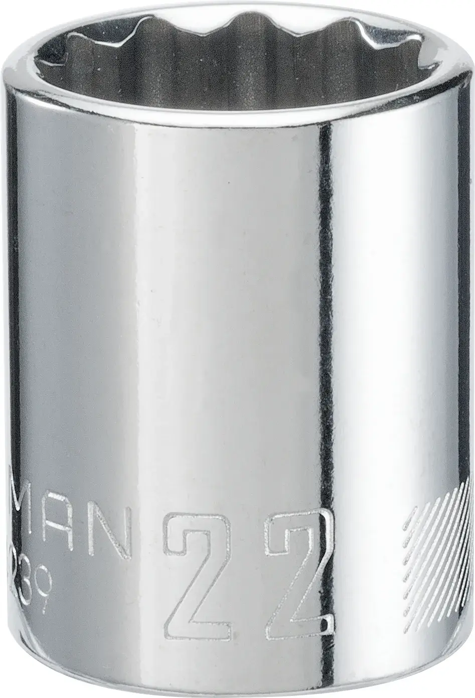 1/2-in Drive 22-mm 12-Point Metric Shallow Socket