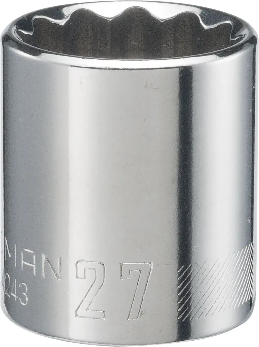 View of CRAFTSMAN Sockets: Shallow on white background