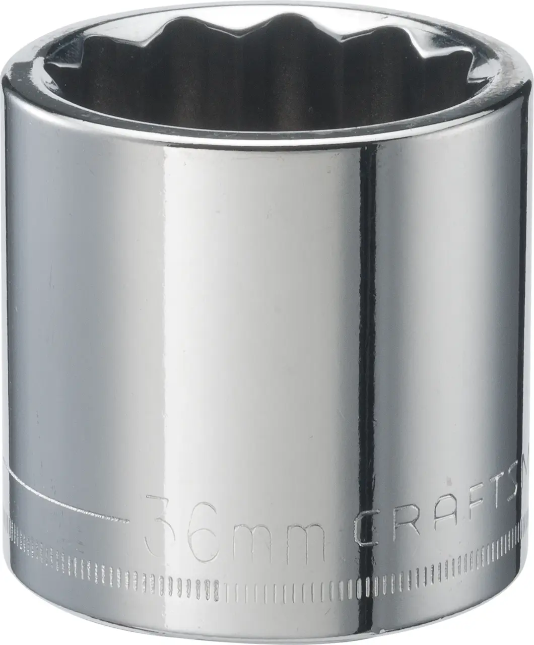 1/2-in Drive 36-mm 12-Point Metric Shallow Socket