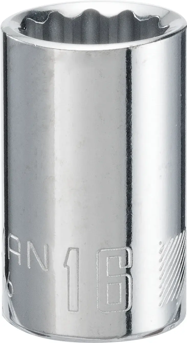 1/2-in Drive 16-mm 12-Point Metric Shallow Socket