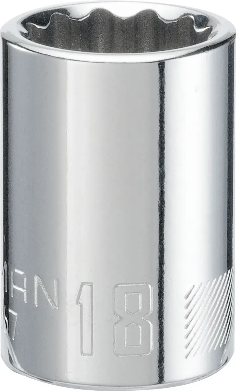 1/2-in Drive 18-mm 12-Point Metric Shallow Socket
