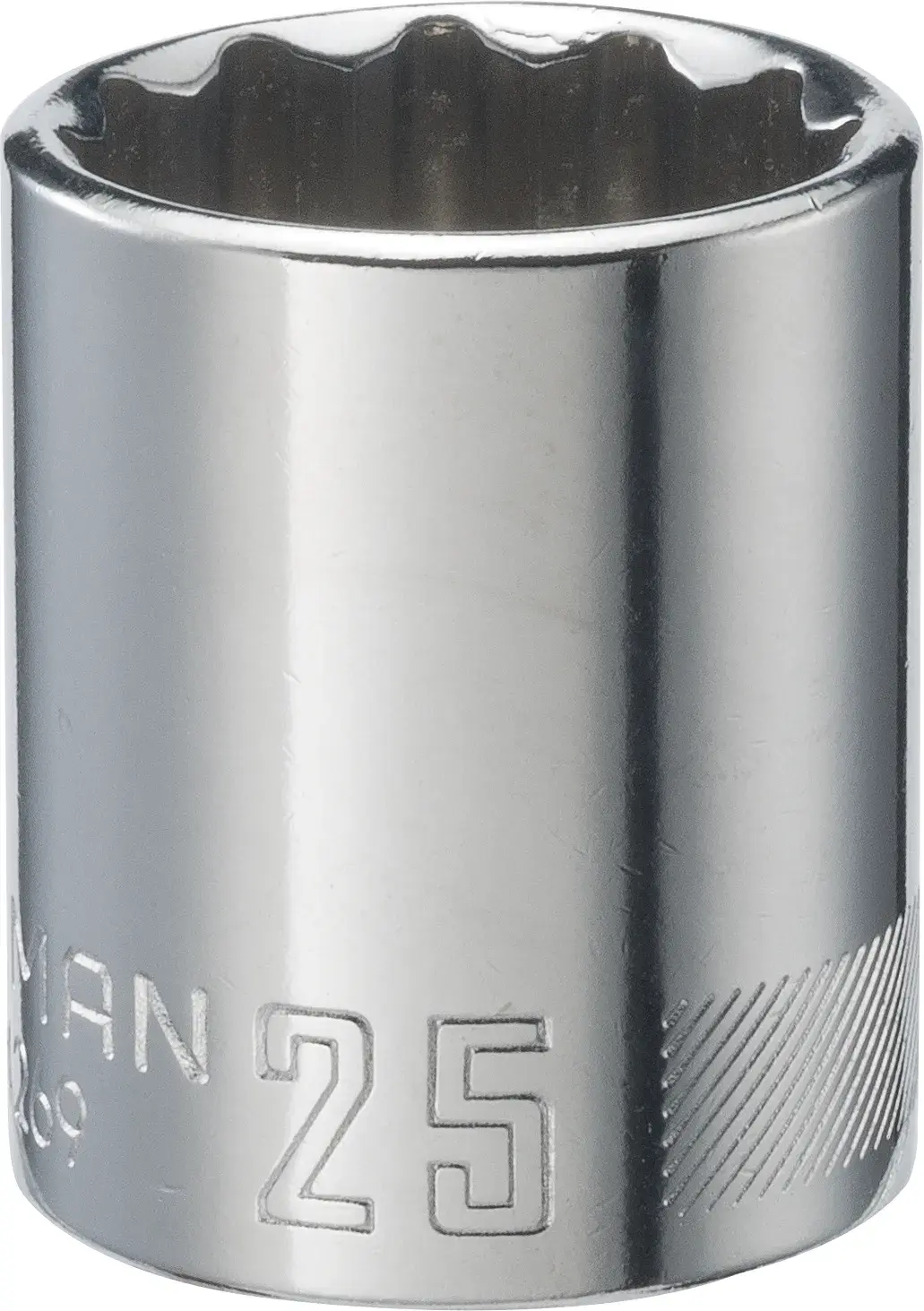 1/2-in Drive 25-mm 12-Point Metric Shallow Socket