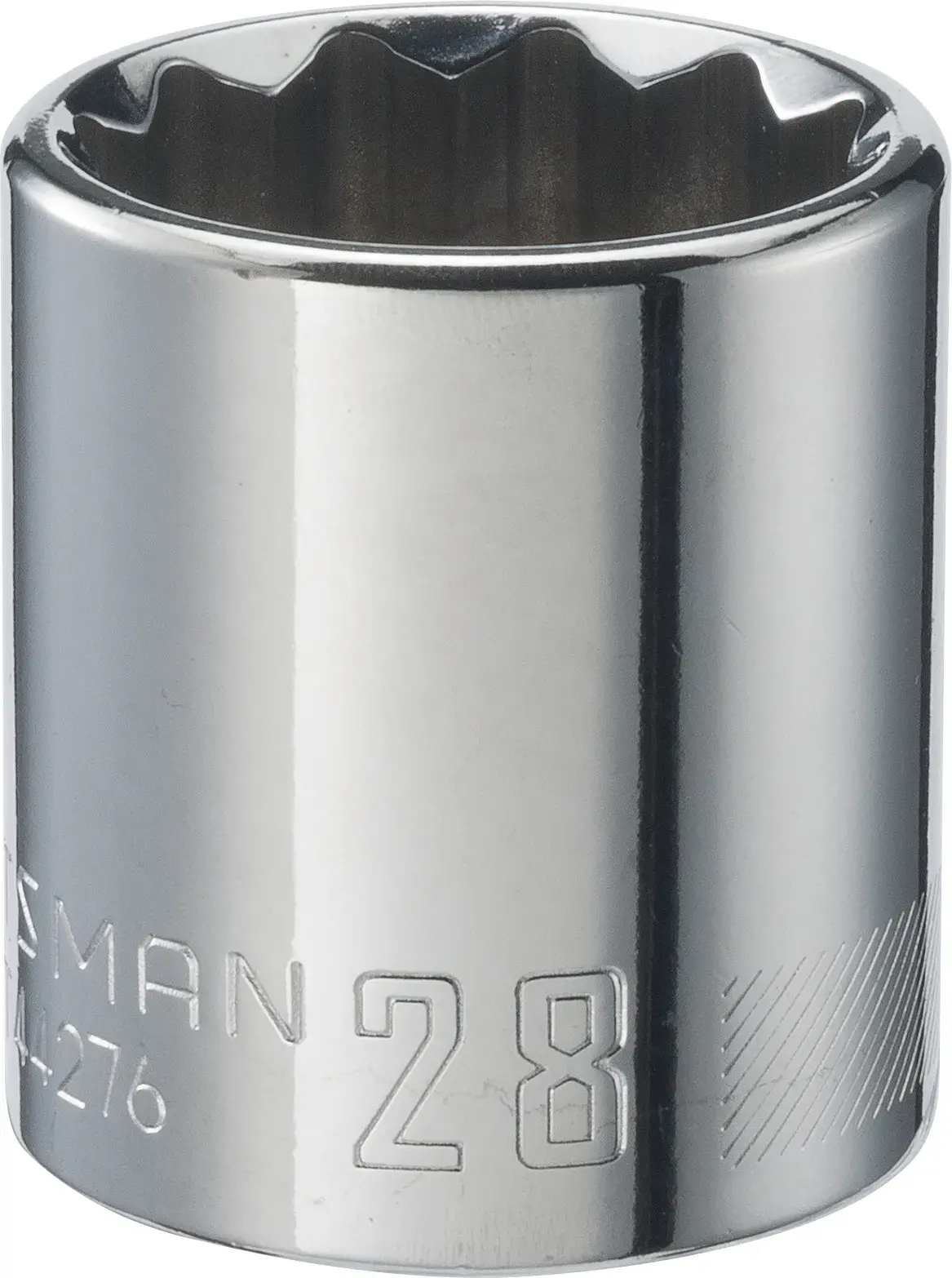 View of CRAFTSMAN Sockets: Shallow on white background