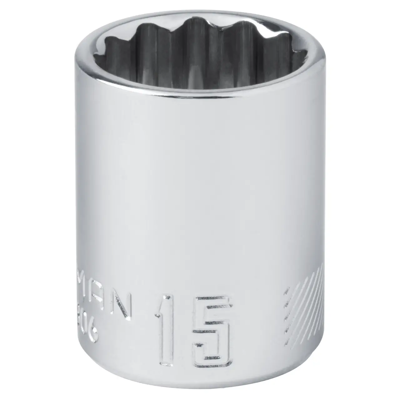 1/8-in Drive 15-mm 12-Point Metric Socket