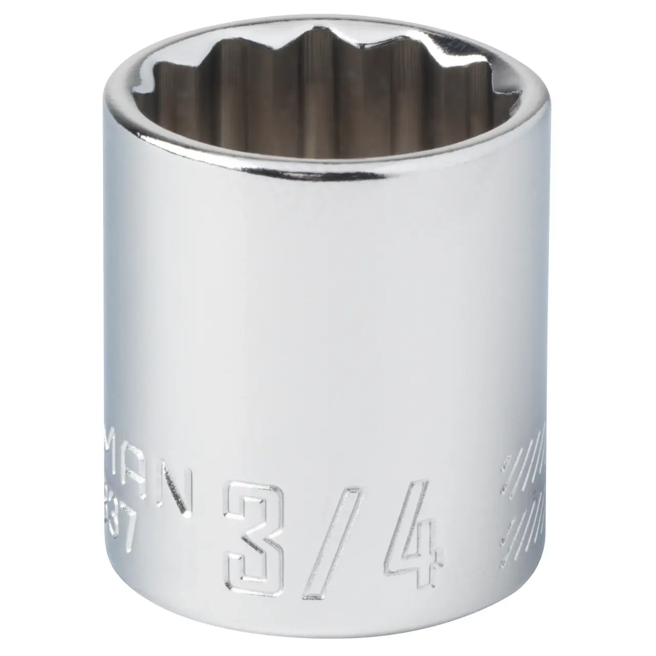 3/8-in Drive 3/4-in 12-Point Standard (SAE) Shallow Socket